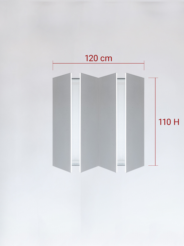 sportello filomuro a 4 ante cm 120x110