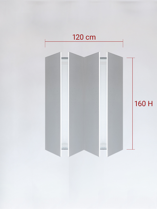 sportello filomuro a 4 ante cm 120x160