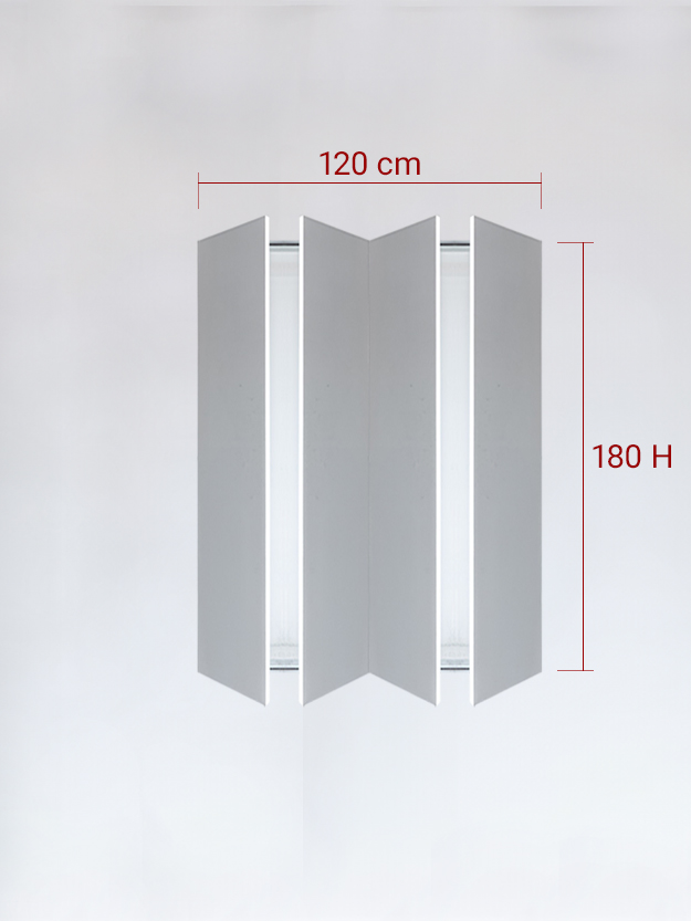 sportello filomuro a 4 ante cm 120x180