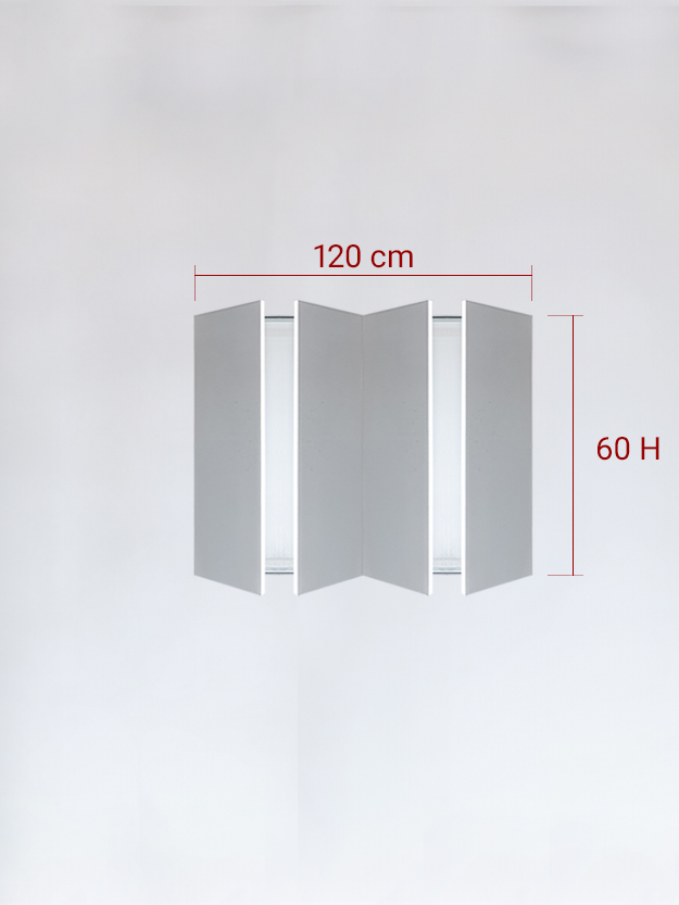 sportello filomuro a 4 ante cm 120x60
