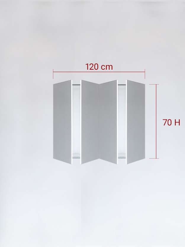 sportello filomuro a 4 ante cm 120x70