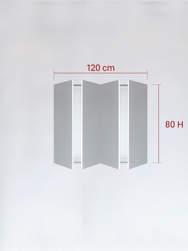 sportello filomuro a 4 ante cm 120x80