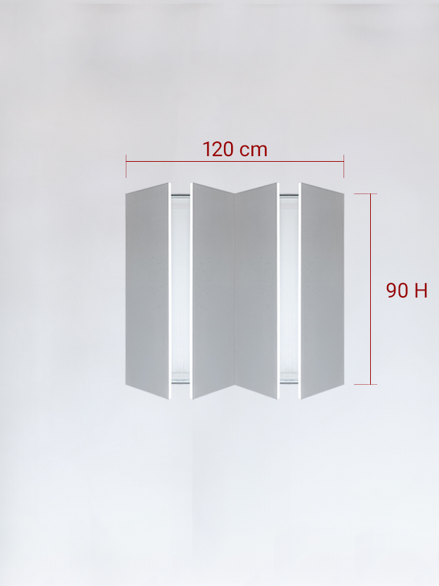 sportello filomuro a 4 ante cm 120x90