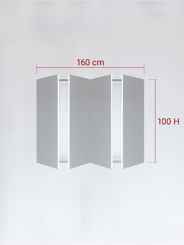 sportello filomuro a 4 ante cm 160x100