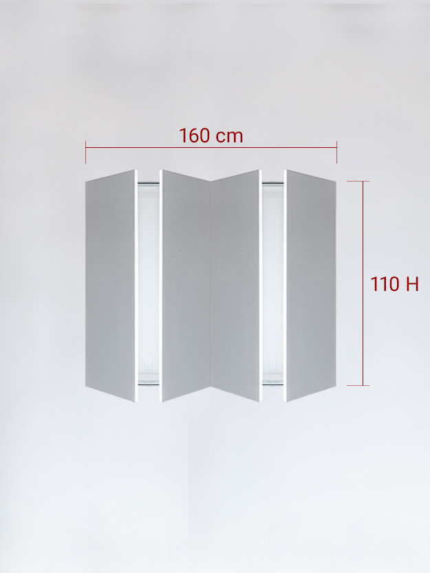 sportello filomuro a 4 ante cm 160x110
