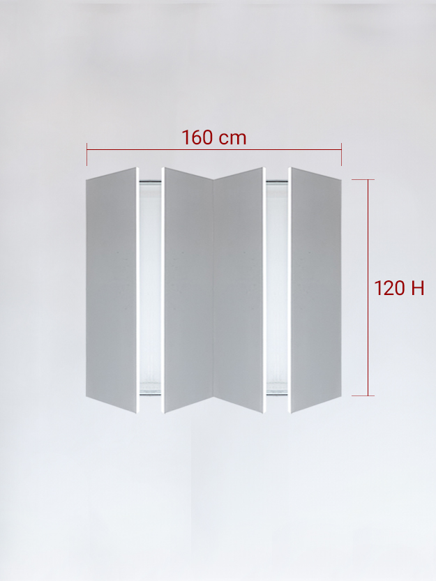 sportello filomuro a 4 ante cm 160x120