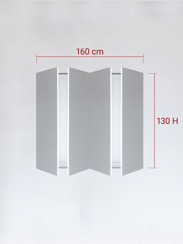 sportello filomuro a 4 ante cm 160x130