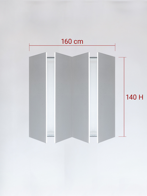 sportello filomuro a 4 ante cm 160x140