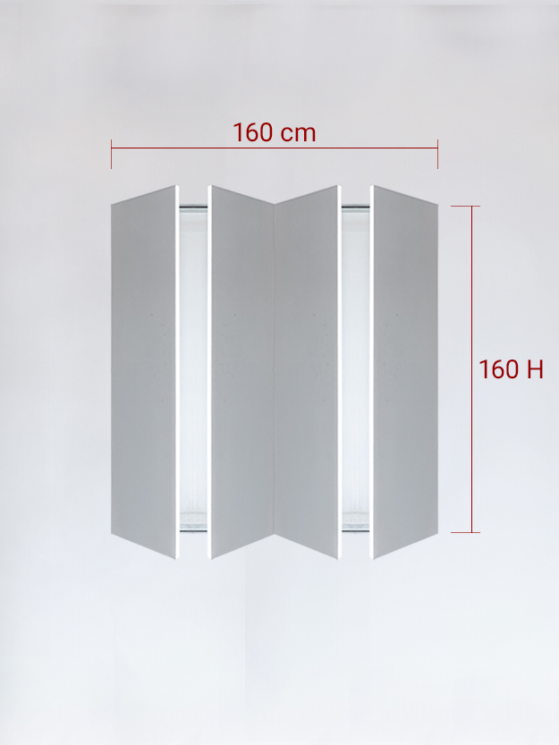 sportello filomuro a 4 ante cm 160x160