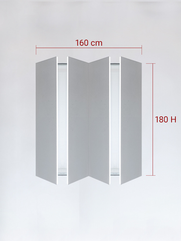 sportello filomuro a 4 ante cm 160x180