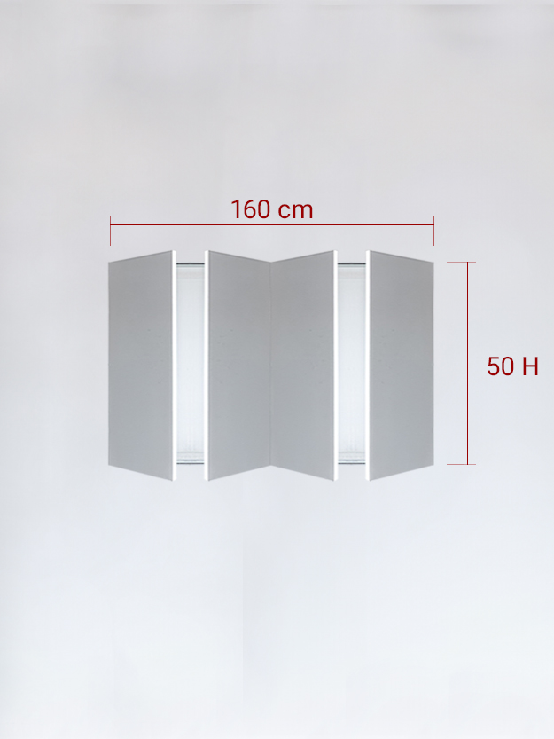sportello filomuro a 4 ante cm 160x50
