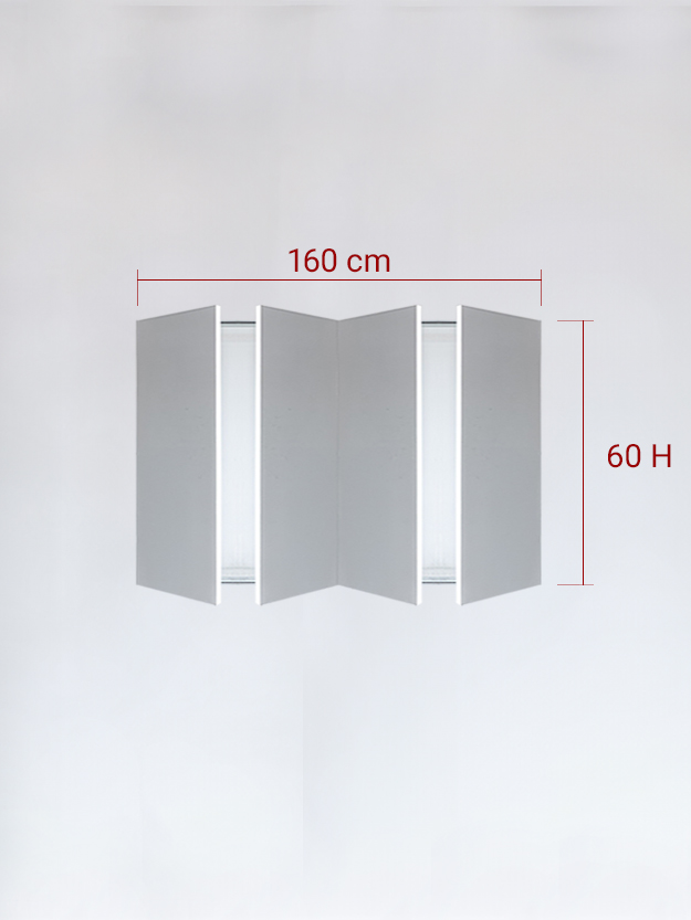 sportello filomuro a 4 ante cm 160x60