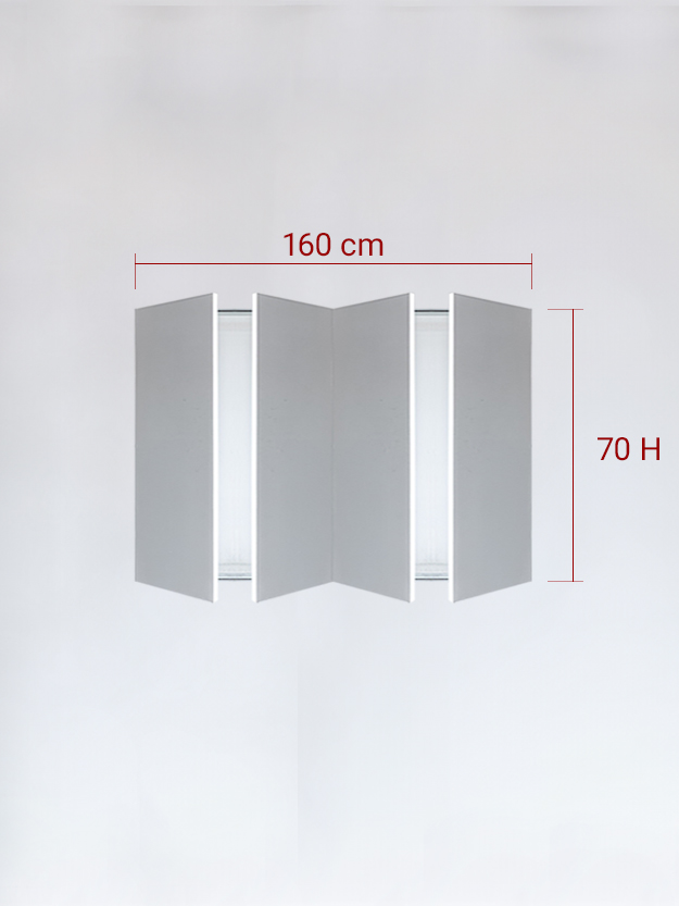 sportello filomuro a 4 ante cm 160x70