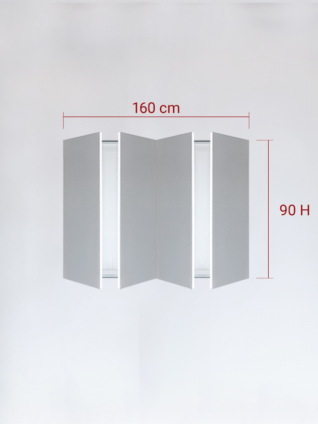 sportello filomuro a 4 ante cm 160x90