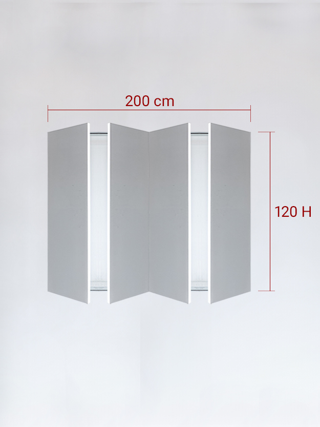 sportello filomuro a 4 ante cm 200x120