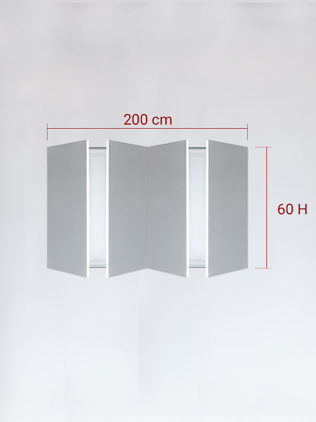 sportello filomuro a 4 ante cm 200x60