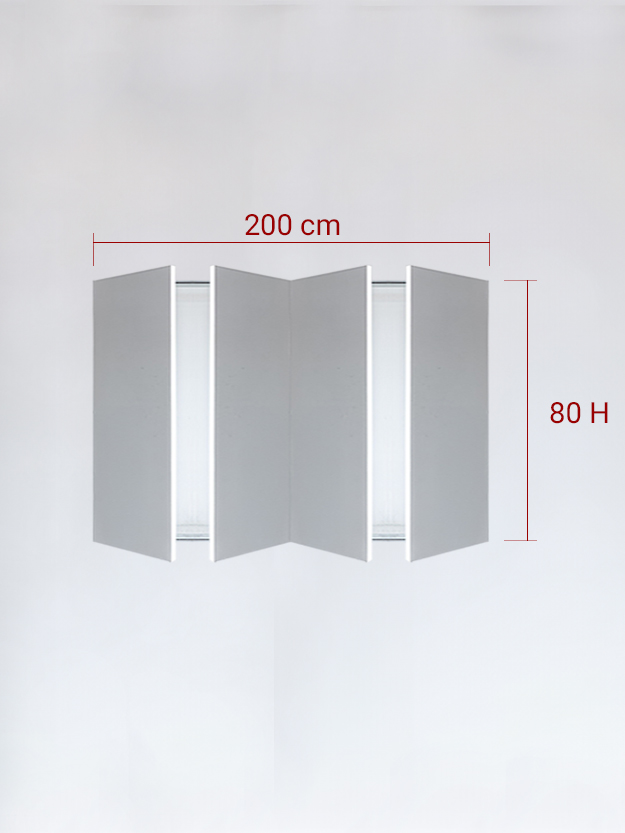sportello filomuro a 4 ante cm 200x80