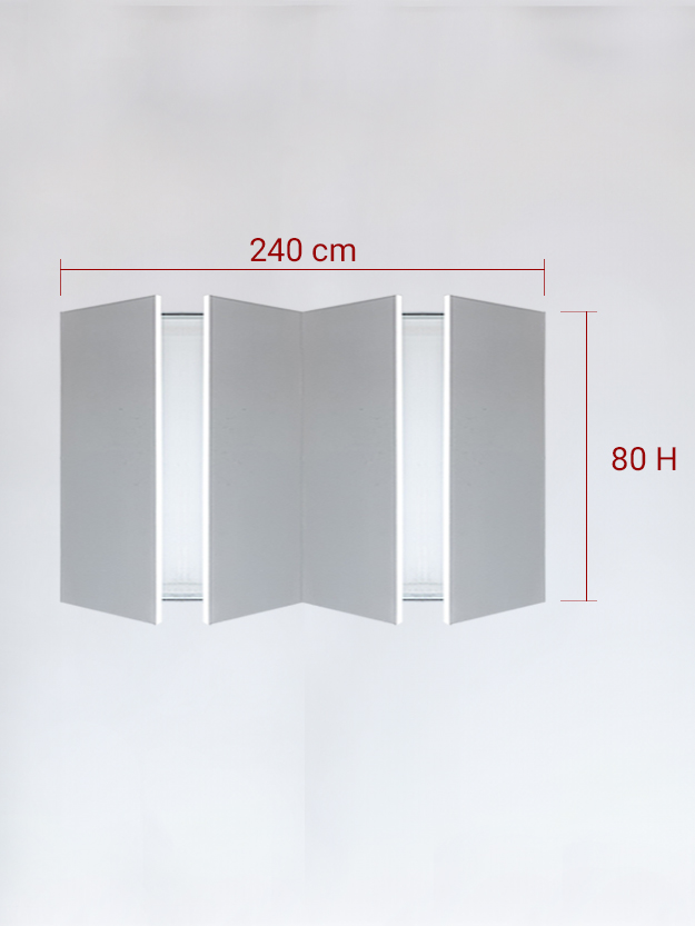 sportello filomuro a 4 ante cm 240x80