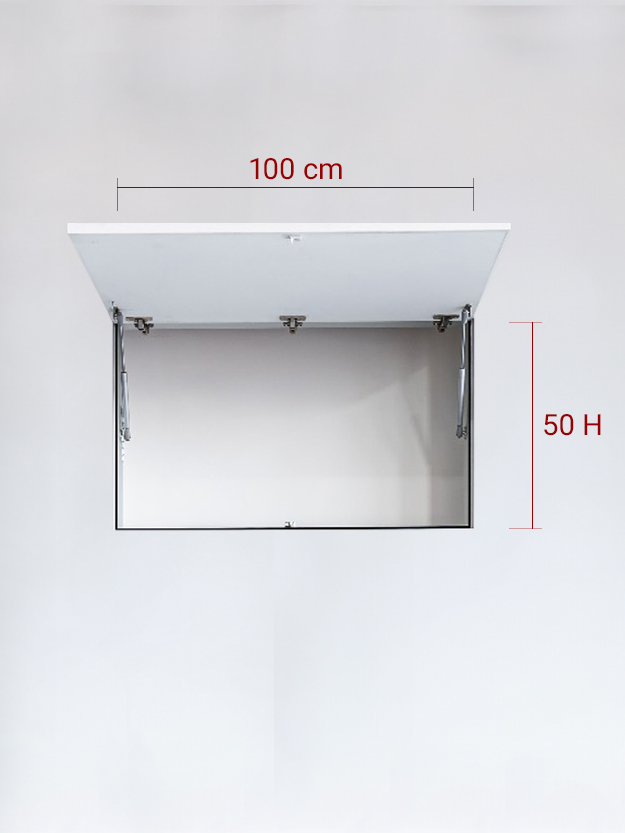 Sportello filomuro ad 1 anta verso l’alto cm 100x50
