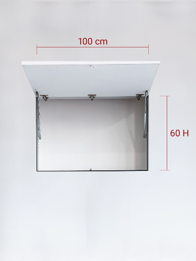 Sportello filomuro ad 1 anta verso l’alto cm 100x60
