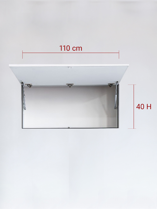 Sportello filomuro ad 1 anta verso l’alto cm 110x40