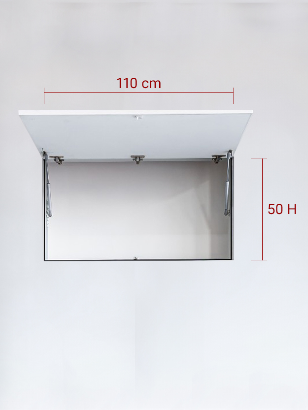 Sportello filomuro ad 1 anta verso l’alto cm 110x50