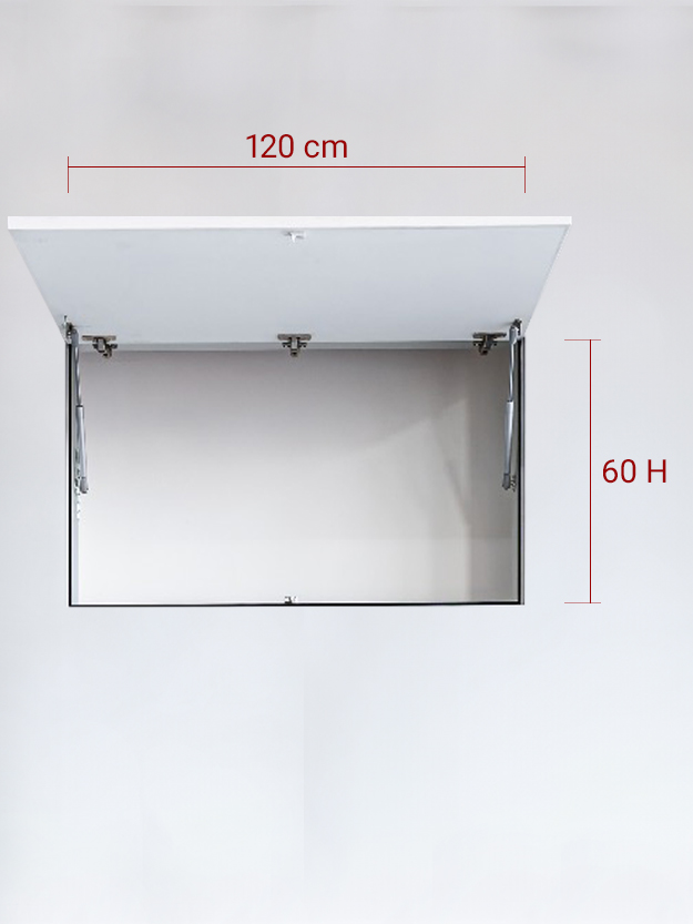 Sportello filomuro ad 1 anta verso l’alto cm 120x60