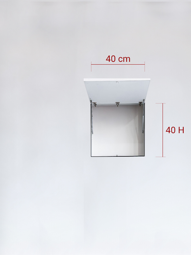 Sportello filomuro ad 1 anta verso l’alto cm 40x40
