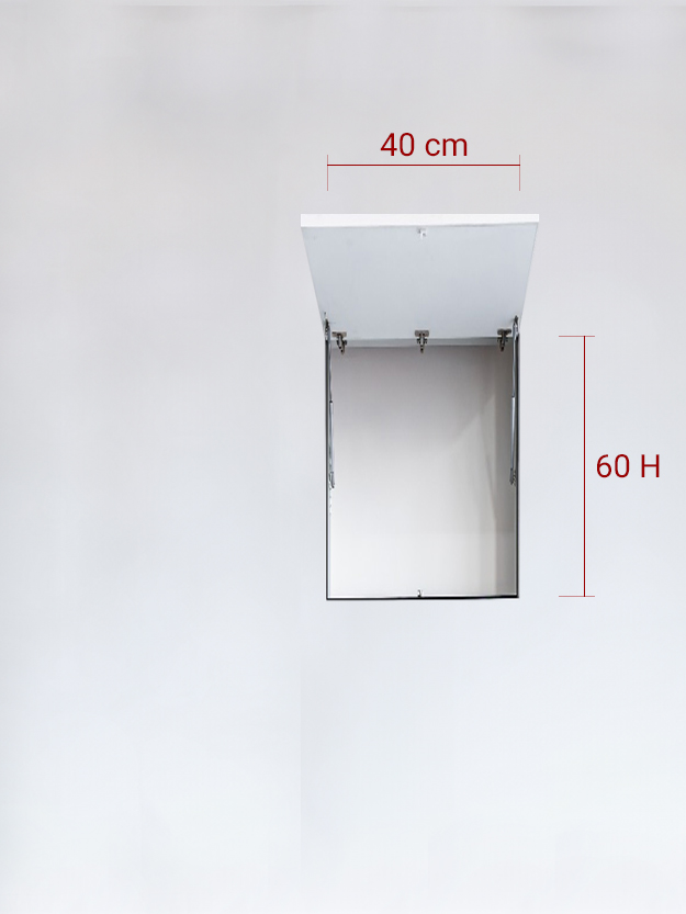 Sportello filomuro ad 1 anta verso l’alto cm 40x60