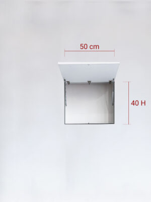 Sportello filomuro ad 1 anta verso l’alto cm 50×40