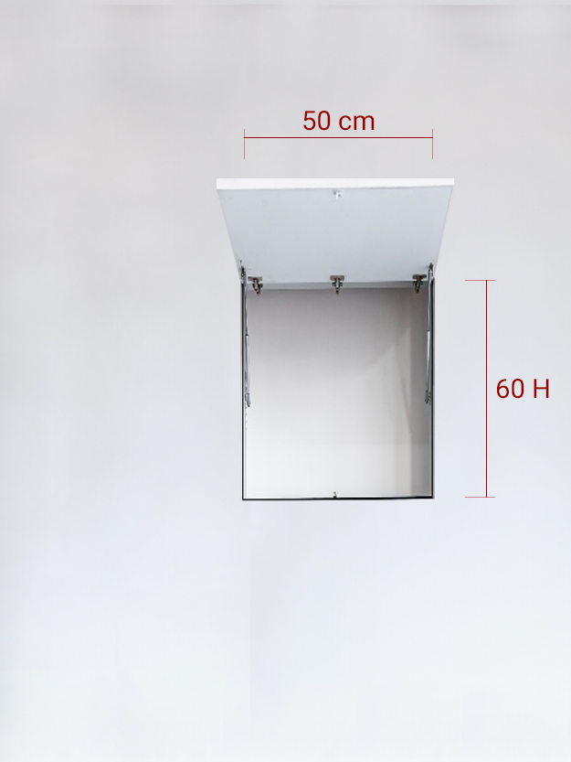 Sportello filomuro ad 1 anta verso l’alto cm 50x60