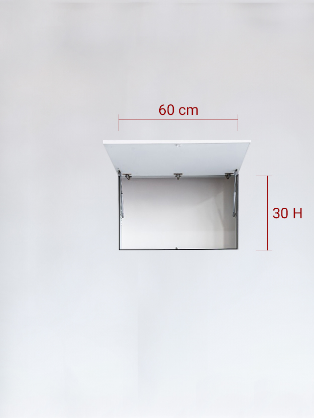 Sportello filomuro ad 1 anta verso l’alto cm 60x30