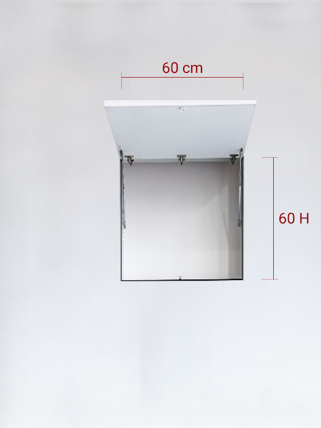 Sportello filomuro ad 1 anta verso l’alto cm 60x60