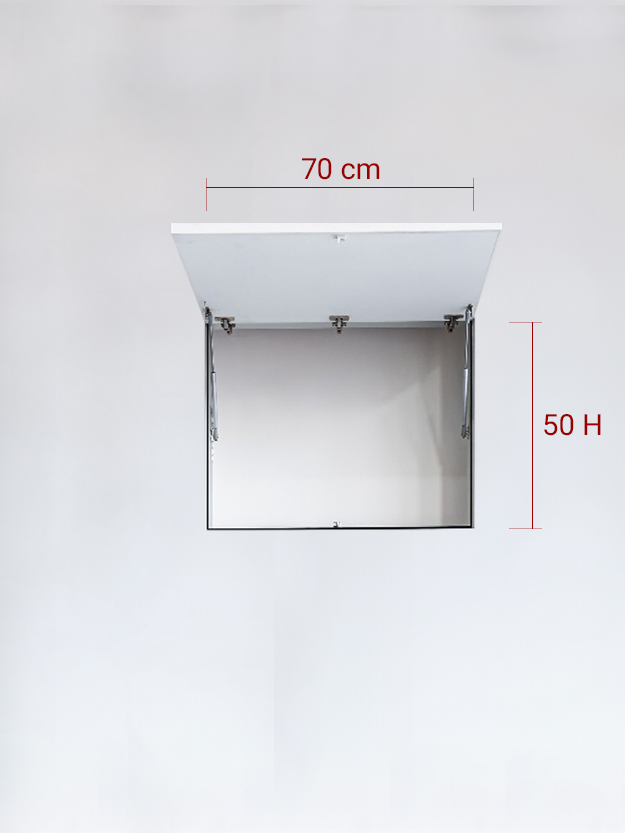 Sportello filomuro ad 1 anta verso l’alto cm 70x50