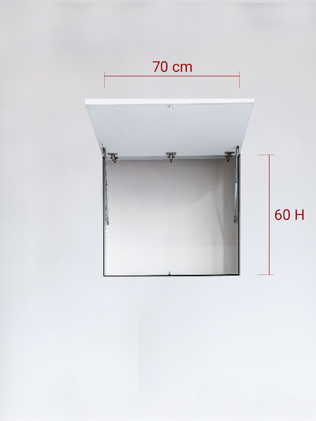 Sportello filomuro ad 1 anta verso l’alto cm 70x60