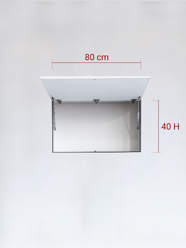 Sportello filomuro ad 1 anta verso l’alto cm 80x40