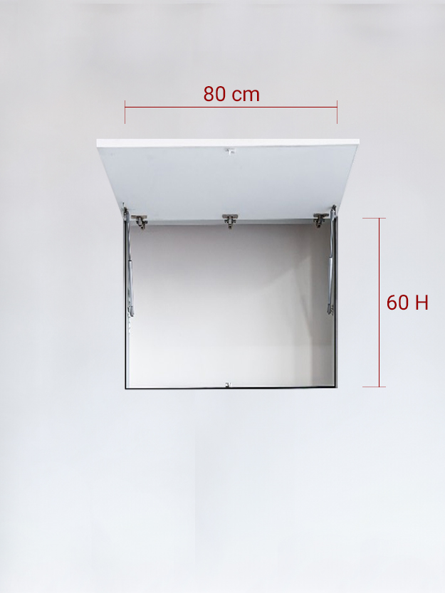 Sportello filomuro ad 1 anta verso l’alto cm 80x60