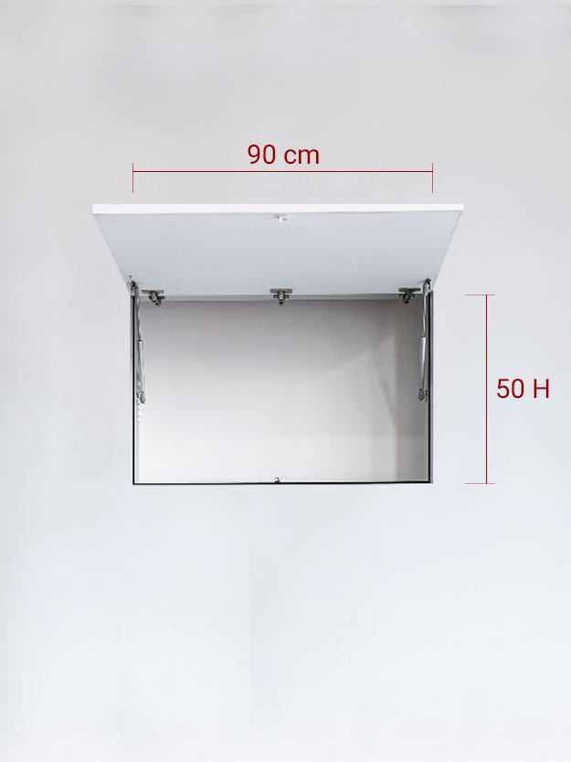 Sportello filomuro ad 1 anta verso l’alto cm 90x50