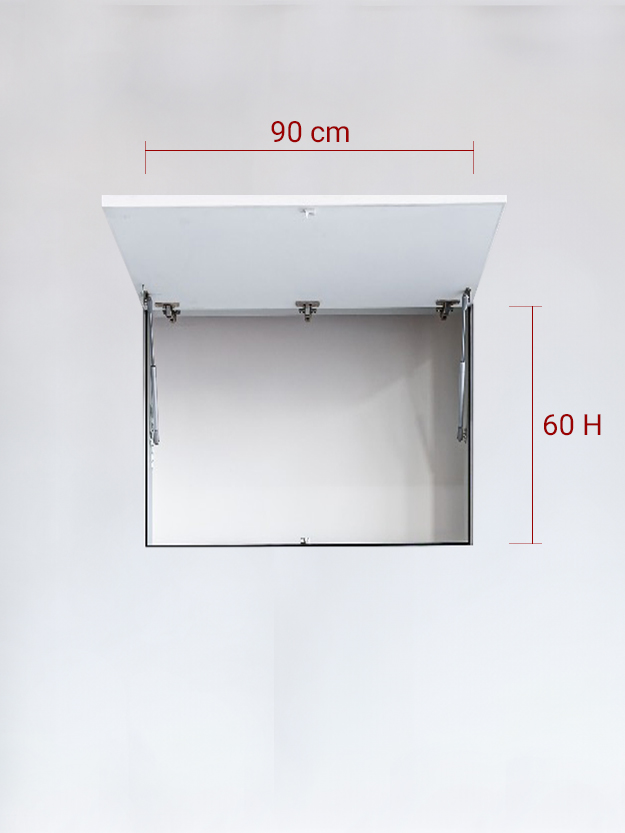 Sportello filomuro ad 1 anta verso l’alto cm 90x60