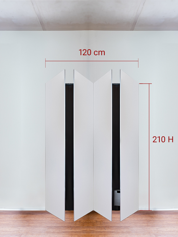 Armadio filomuro a 4 ante simmetriche cm 120×210