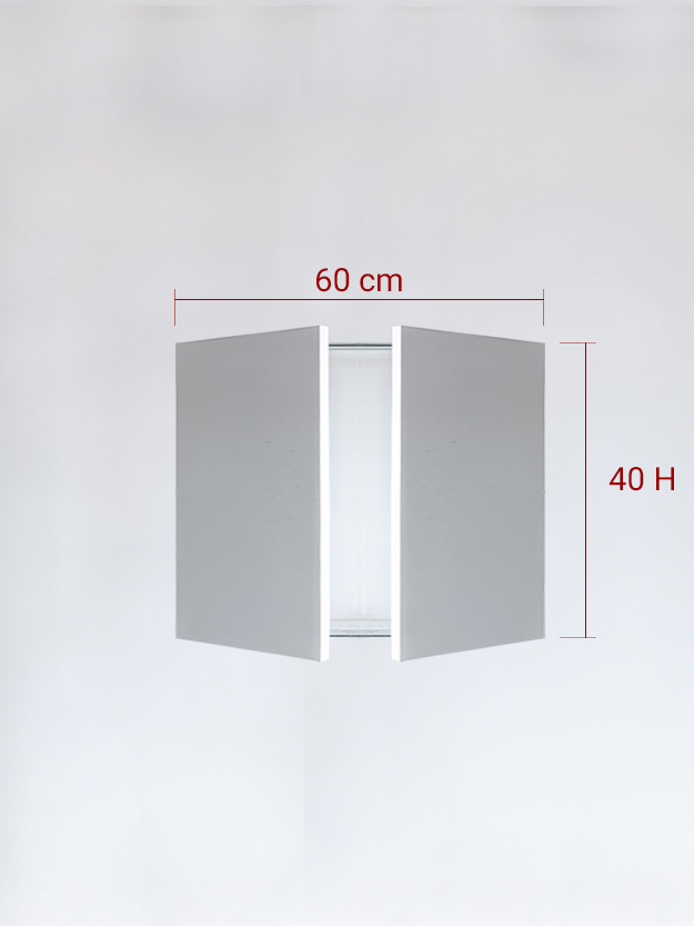 Sportello filomuro a 2 ante cm 60x40