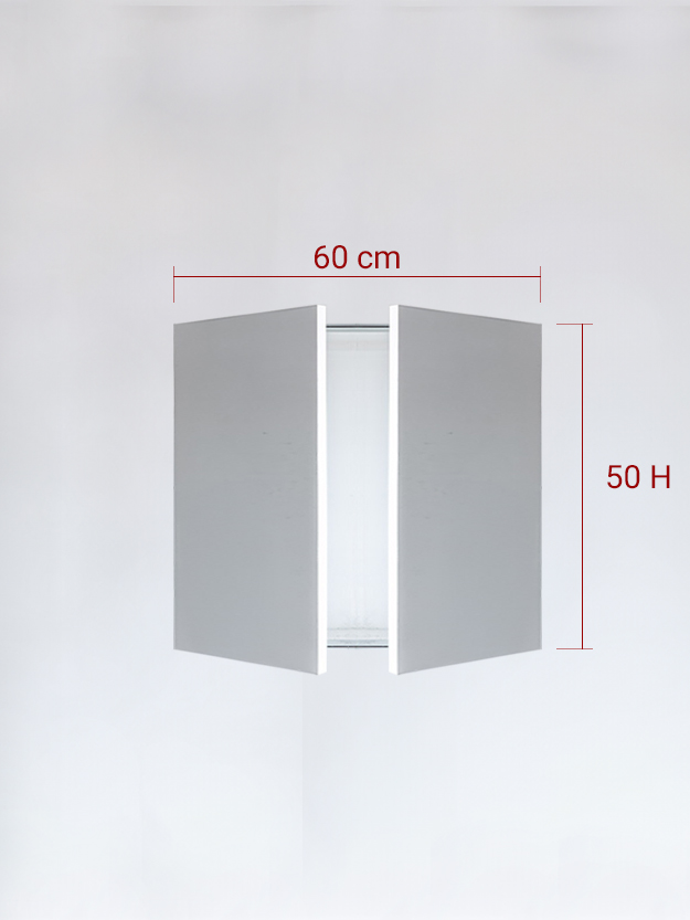 Sportello filomuro a 2 ante cm 60x50