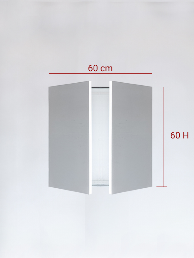 Sportello filomuro a 2 ante cm 60x60