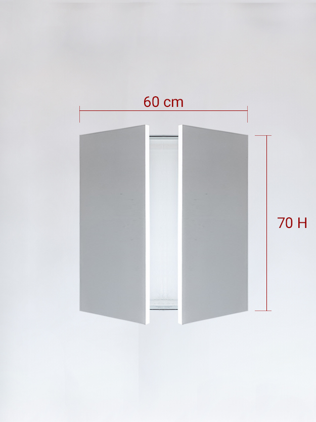 Sportello filomuro a 2 ante cm 60x70