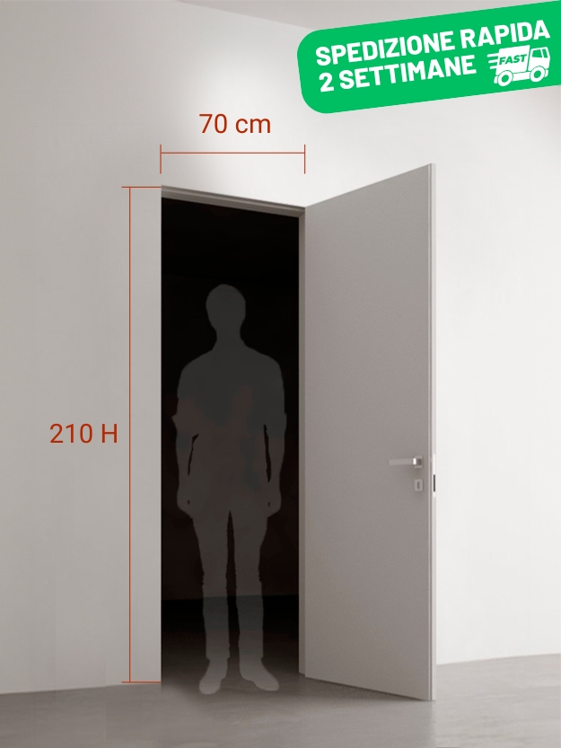 Porta battente filomuro standard cm 70 x 210