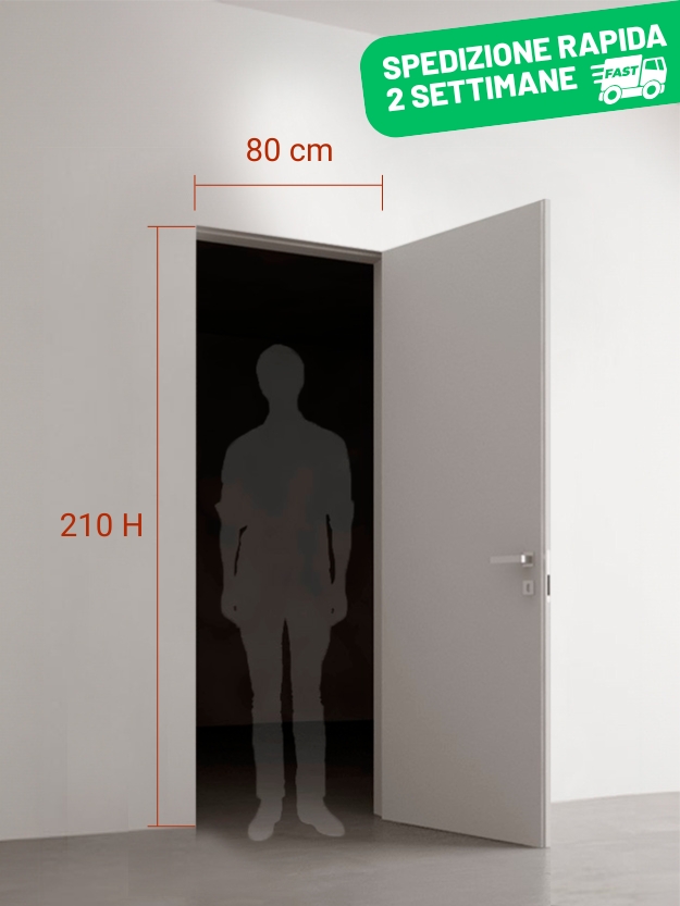 Porta battente filomuro standard cm 80 x 210