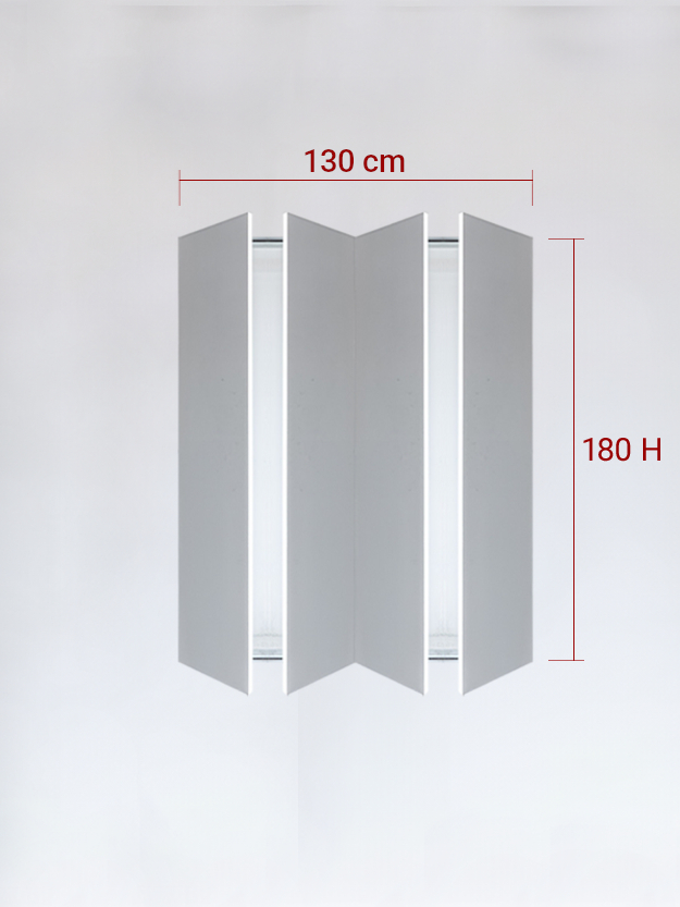 sportello filomuro a 4 ante cm 130x180