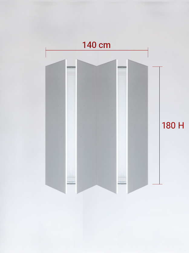 sportello filomuro a 4 ante cm 140x180