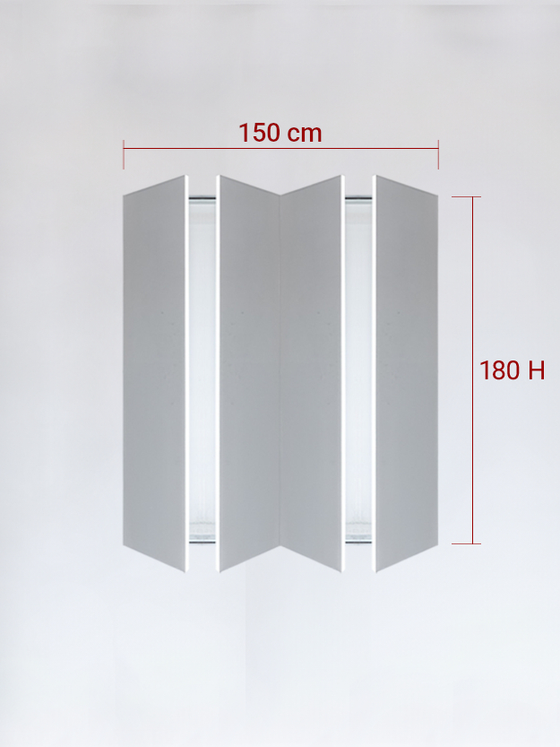 sportello filomuro a 4 ante cm 150x180