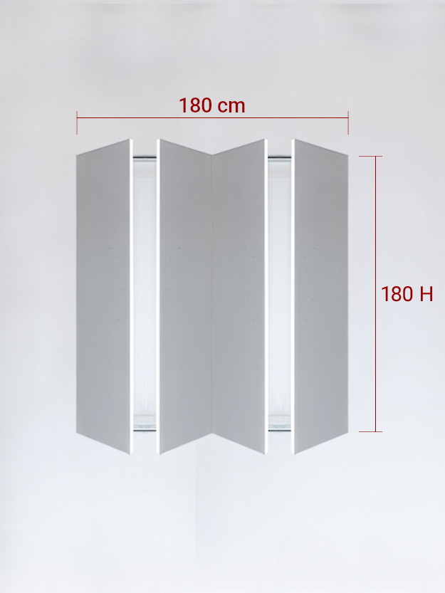 sportello filomuro a 4 ante cm 180x180